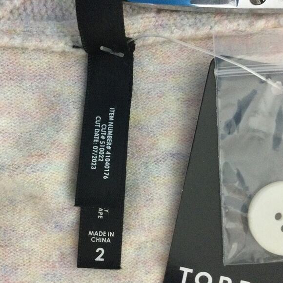 TORRID SZ 2 2X cream oatmeal heather light weight  cardigan sweater NWT B83 - Picture 5 of 7